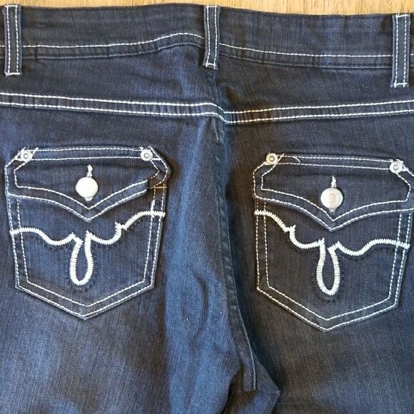 Pencil Straight Skinny Jeans Dark Denim By Decoded - Picture 5 of 8